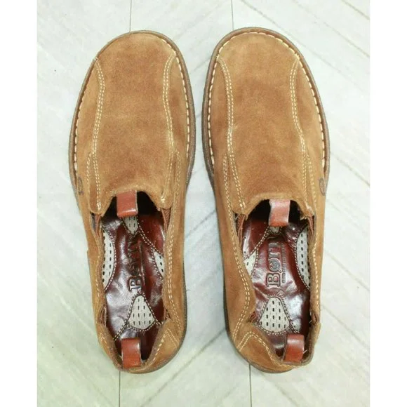 *Born Brown Suede Slip On Comfort Casual Loafer Shoes Size 10.5 Inches - Picture 8 of 9